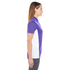 UltraClub Women's Purple/White Cool & Dry Sport Two-Tone Polo