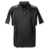 UltraClub Men's Black/White Cool & Dry Sport Polo