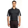 UltraClub Men's Black/White Cool & Dry Sport Polo