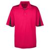 UltraClub Men's Red/Black Cool & Dry Sport Polo