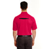 UltraClub Men's Red/Black Cool & Dry Sport Polo