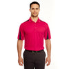 UltraClub Men's Red/Black Cool & Dry Sport Polo