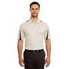 UltraClub Men's Stone/Black Cool & Dry Sport Polo