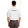 UltraClub Men's White/Grey Cool & Dry Sport Polo