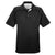 UltraClub Men's Black/Charcoal Cool & Dry Sport Shoulder Block Polo