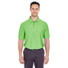 UltraClub Men's Apple Cool & Dry Elite Tonal Stripe Performance Polo