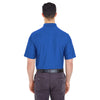 UltraClub Men's Cobalt Cool & Dry Elite Tonal Stripe Performance Polo