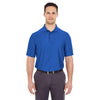 UltraClub Men's Cobalt Cool & Dry Elite Tonal Stripe Performance Polo