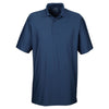 UltraClub Men's Navy Cool & Dry Elite Tonal Stripe Performance Polo