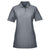 UltraClub Women's Charcoal Cool & Dry Elite Tonal Stripe Performance Polo