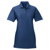 UltraClub Women's Navy Cool & Dry Elite Tonal Stripe Performance Polo