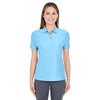 UltraClub Women's Columbia Blue Cool & Dry Elite Performance Polo