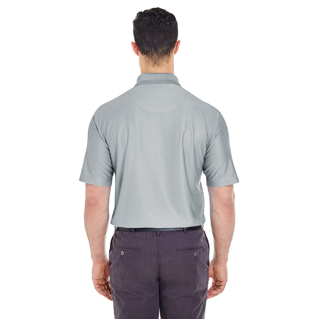 UltraClub Men's Grey Tall Cool & Dry Elite Performance Polo