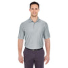 UltraClub Men's Grey Tall Cool & Dry Elite Performance Polo