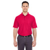 UltraClub Men's Red Tall Cool & Dry Elite Performance Polo