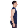 UltraClub Men's Navy Cool & Dry Sport Performance Interlock Sleeveless T-Shirt