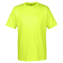 UltraClub Men's Bright Yellow Cool & Dry Sport Performance Interlock T-Shirt