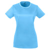 UltraClub Women's Columbia Blue Cool & Dry Sport Performance Interlock T-Shirt