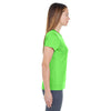 UltraClub Women's Lime Cool & Dry Sport Performance Interlock T-Shirt