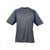 UltraClub Men's Charcoal/Navy Cool & Dry Sport Two-Tone Performance Interlock T-Shirt