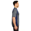 UltraClub Men's Charcoal/Navy Cool & Dry Sport Two-Tone Performance Interlock T-Shirt