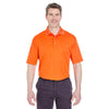 UltraClub Men's Orange Cool & Dry Sport Performance Interlock Polo