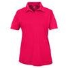 UltraClub Women's Red Cool & Dry Sport Performance Interlock Polo