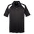 UltraClub Men's Black/White Cool & Dry Sport Performance Colorblock Interlock Polo