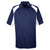 UltraClub Men's Navy/White Cool & Dry Sport Performance Colorblock Interlock Polo