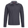 Landway Men's Charcoal/Light Grey Klamath Waffle-Knit Fleece Pullover