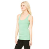 Bella + Canvas Women's Green Triblend Racerback Tank