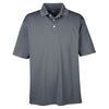 UltraClub Men's Charcoal Cool & Dry Stain-Release Performance Polo