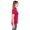 UltraClub Women's Cardinal Cool & Dry Stain-Release Performance Polo