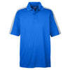 UltraClub Men's Royal/Silver Cool & Dry Stain-Release Two-Tone Performance Polo