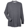 UltraClub Men's Charcoal Mini Thermal Crewneck