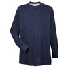 UltraClub Men's Navy Mini Thermal Crewneck