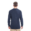 UltraClub Men's Navy Mini Thermal Crewneck