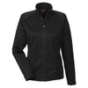 UltraClub Women's Black Soft Shell Jacket