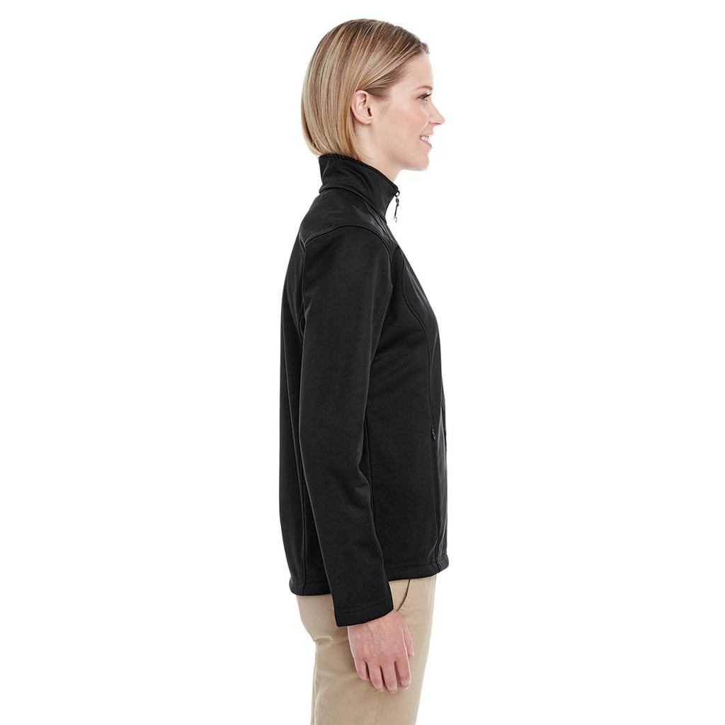 UltraClub Women's Black Soft Shell Jacket