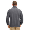 UltraClub Men's Charcoal Iceberg Fleece Quarter-Zip Pullover