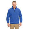 UltraClub Men's Royal Iceberg Fleece Quarter-Zip Pullover