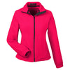 UltraClub Women's Red Iceberg Fleece Full-Zip Jacket