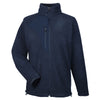 UltraClub Men's Navy/Navy Microfleece Full-Zip Jacket