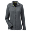 UltraClub Women's Charcoal Microfleece Full-Zip Jacket