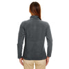 UltraClub Women's Charcoal Microfleece Full-Zip Jacket