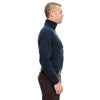 UltraClub Men's Navy Egyptian Interlock Long-Sleeve Turtleneck