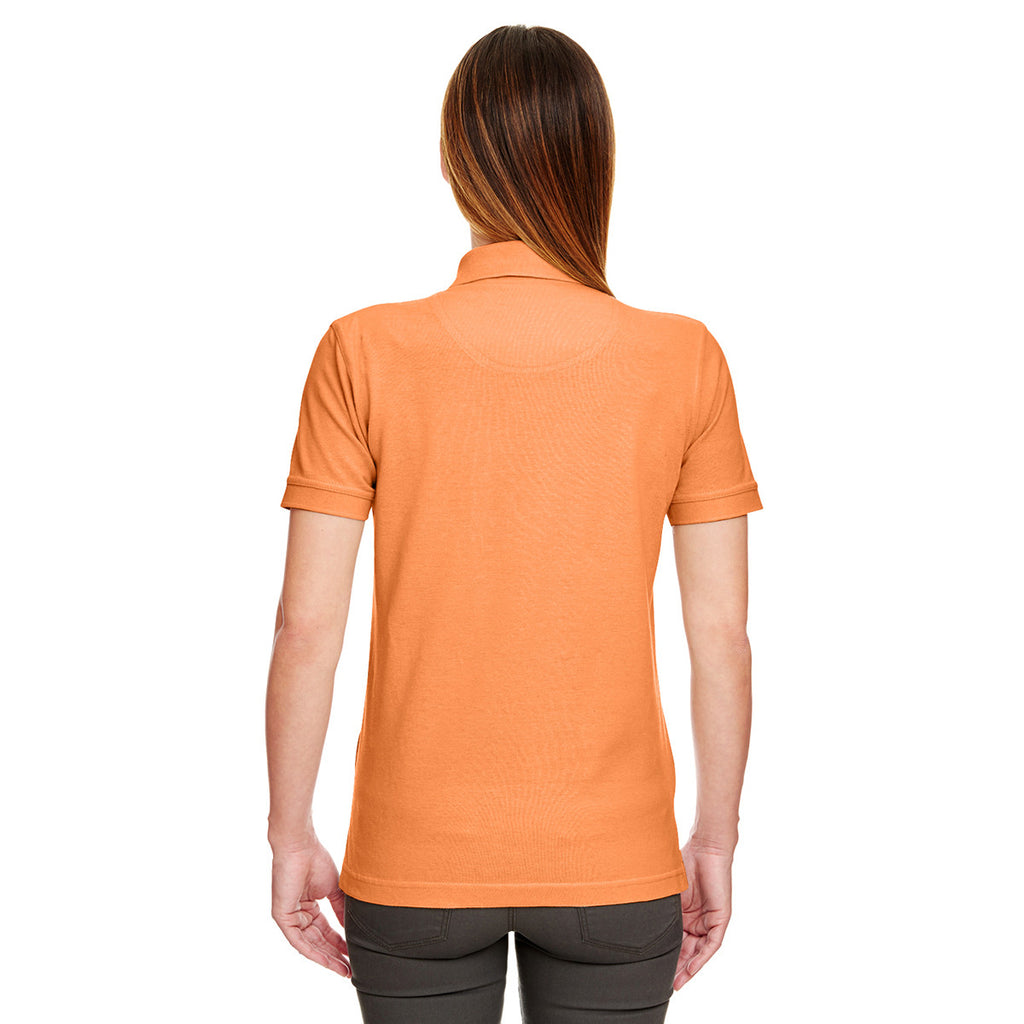 UltraClub Women's Tangerine Classic Pique Polo