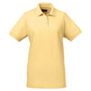 UltraClub Women's Yellow Classic Pique Polo