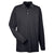 UltraClub Men's Black Long-Sleeve Classic Pique Polo