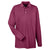 UltraClub Men's Burgundy Long-Sleeve Classic Pique Polo